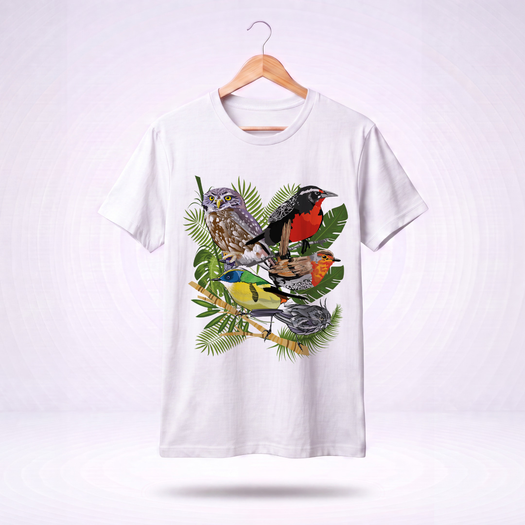 Polera Oversize Unisex "Aves de Chile" | Algodón 100% - Imagen 2