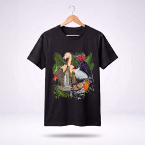 Polera Oversize Unisex "Aves de Chiloé" | Algodón 100%