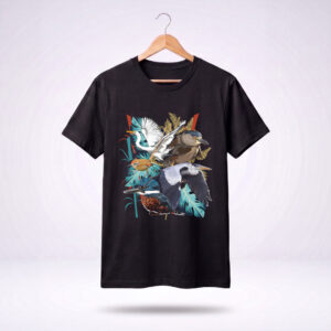 Polera Oversize Unisex "Aves de Humedal" | Algodón 100%