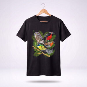 Polera Oversize Unisex "Aves de Chile" | Algodón 100%