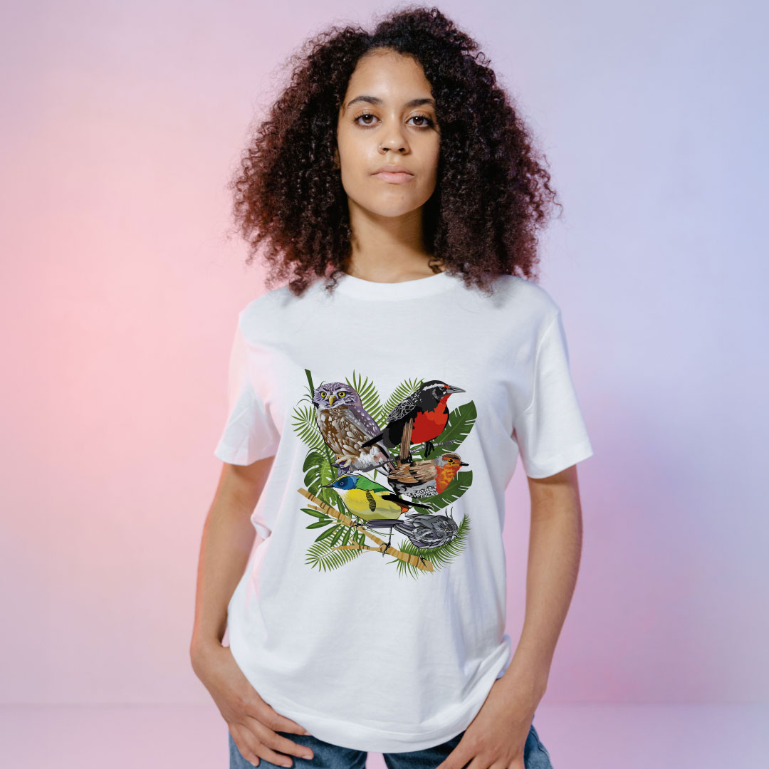 Polera Oversize Unisex "Aves de Chile" | Algodón 100% - Imagen 4
